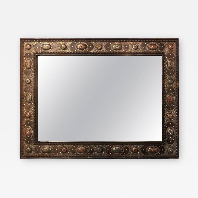 Atlas Showroom Tribal Style Hanging Wall Mirror