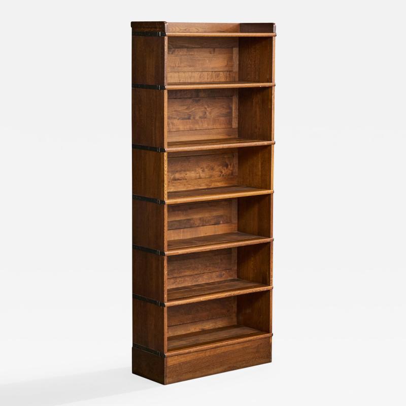Atvidaberg Bookcase with Pine and Iron Sweden 1940s