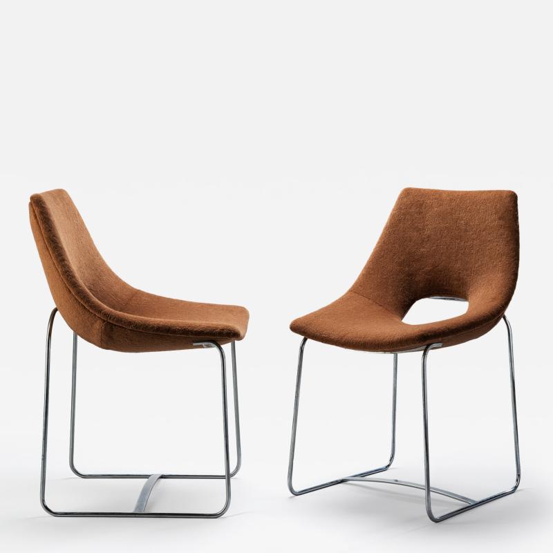 Augusto Bozzi Pair of Relerchairs by Augusto Bozzi for Saporiti Italy 1968