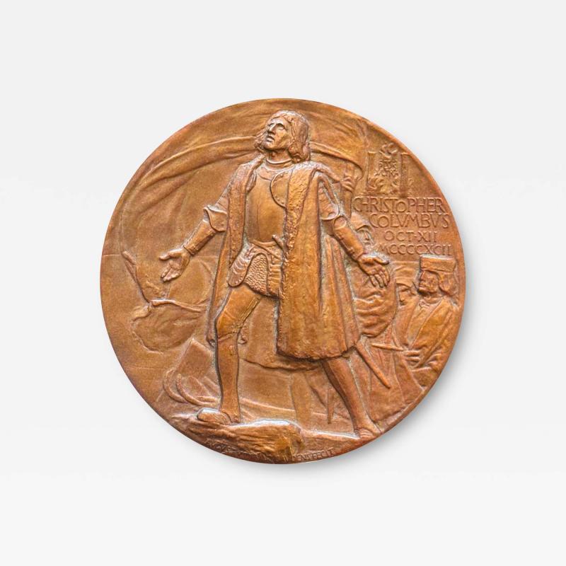 Augustus Saint Gaudens Worlds Columbian Exposition Commemorative Presentation Medal