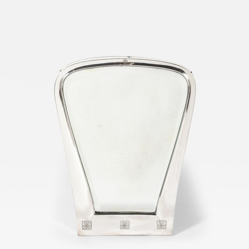 Austrian Art Deco Silver Toilette Mirror