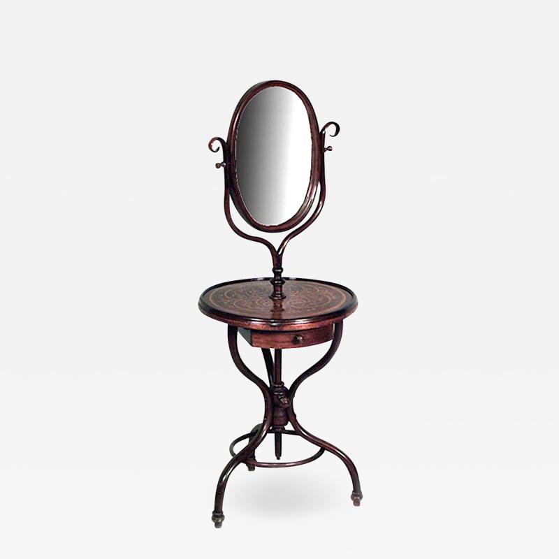 Austrian Bentwood Shaving Mirror