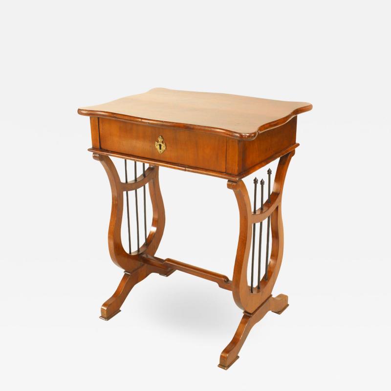 Austrian Biedermeier Mahogany End Table