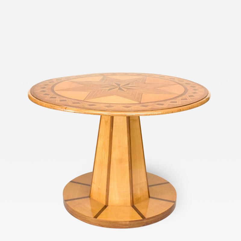 Austrian Biedermeier Maple Star Table