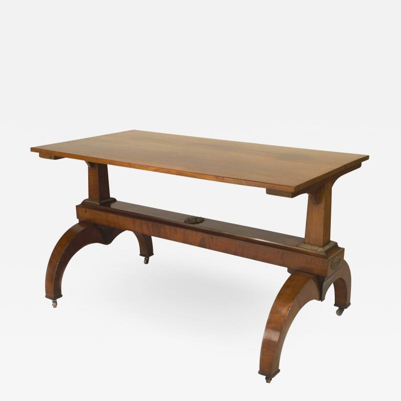 Austrian Biedermeier Walnut Davenport Table