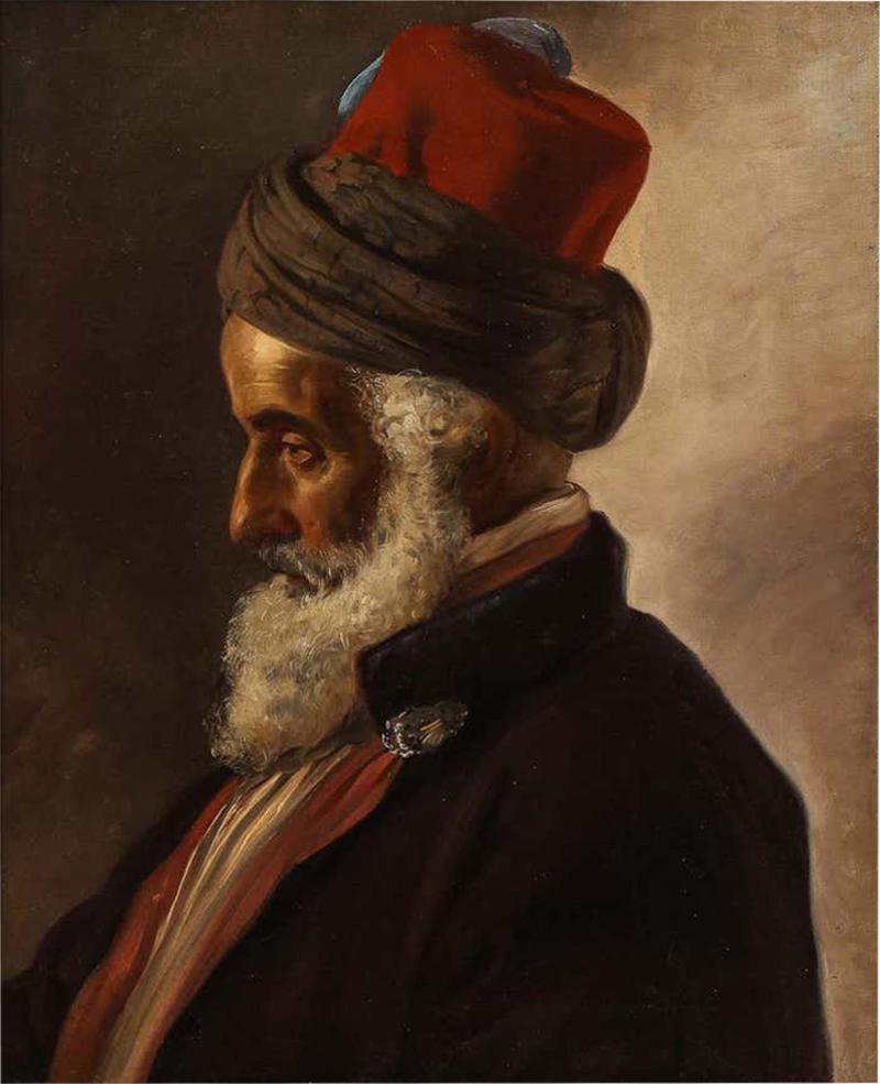 Austrian School 19th Century An Orientalist Portrait of a Turkish Sultan