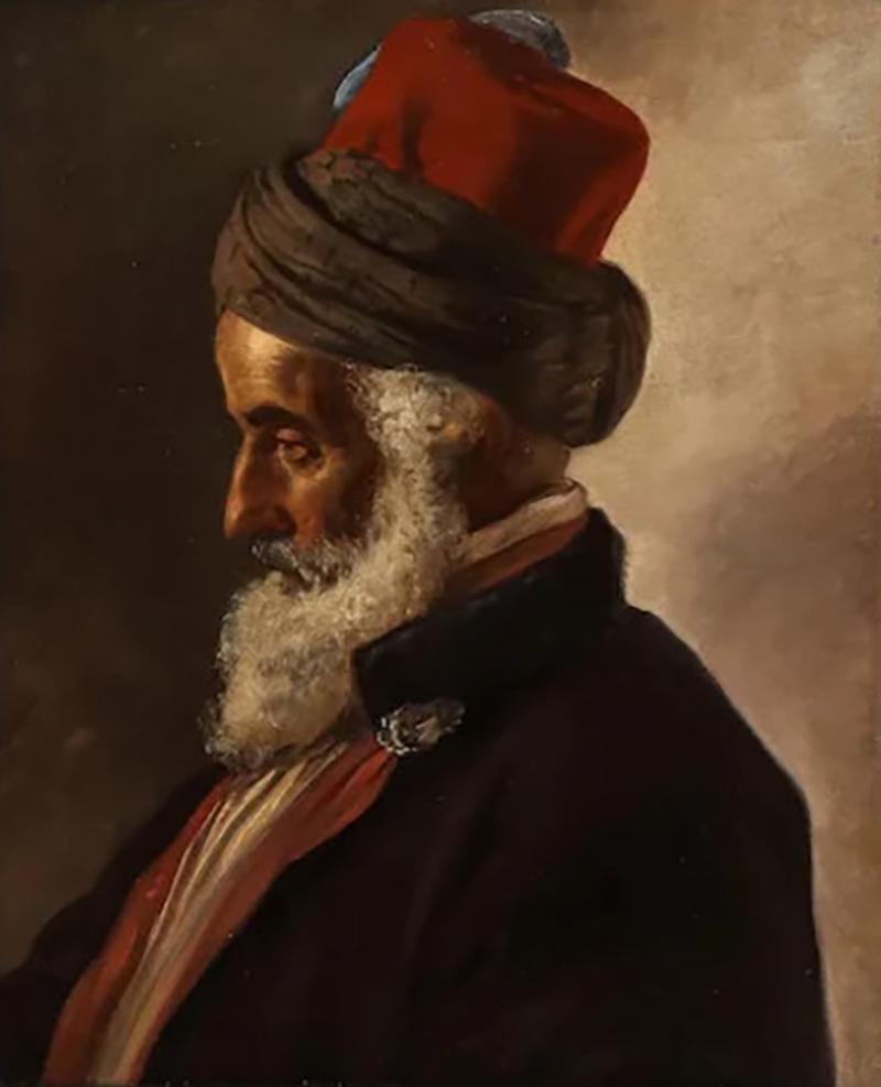 Austrian School 19th Century An Orientalist Portrait of a Turkish Sultan