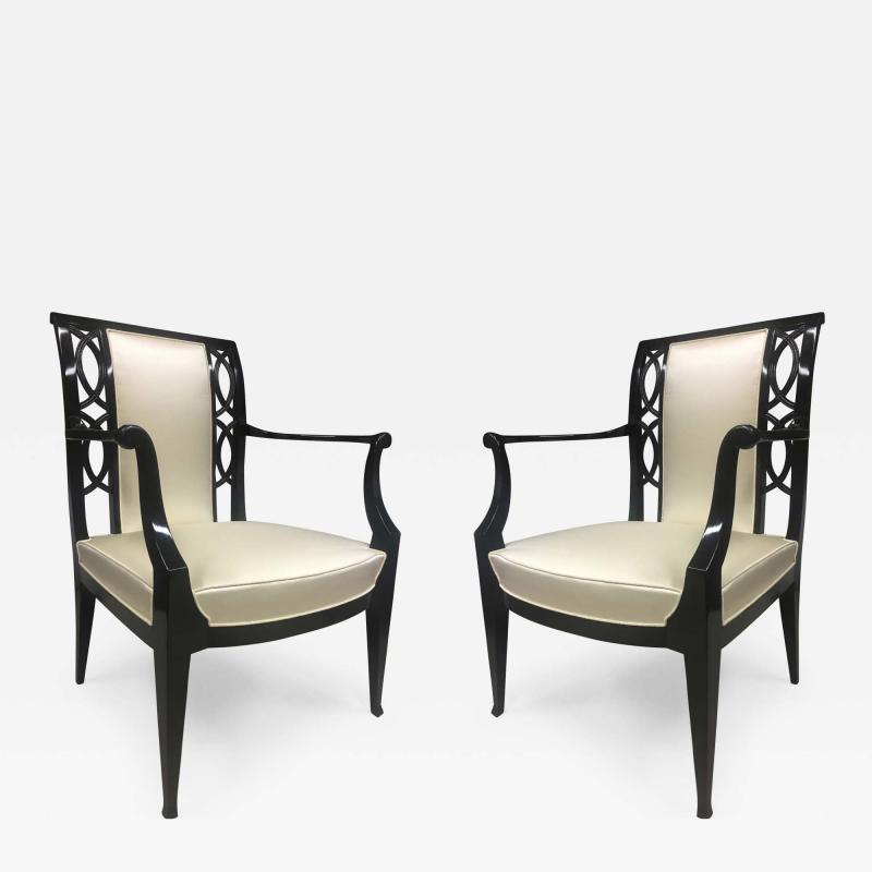 Austrian Superb Pair of Refined Large Comfy Armchairs