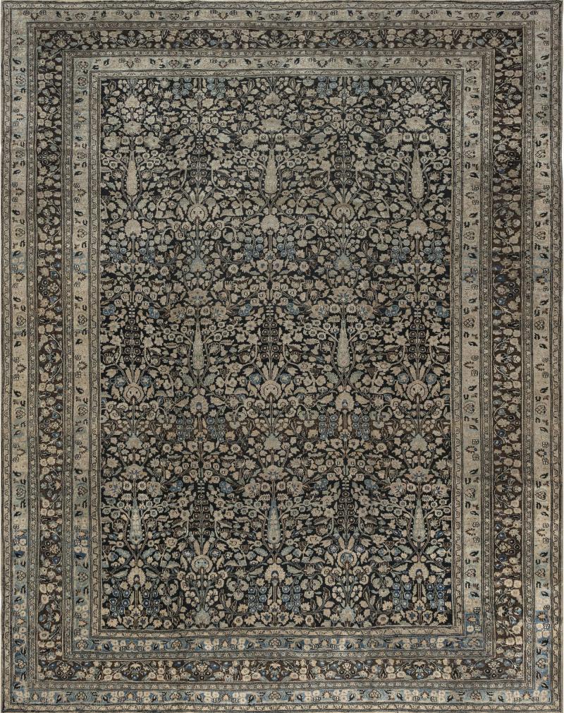 Authentic 19th Century Persian Meshad Carpet