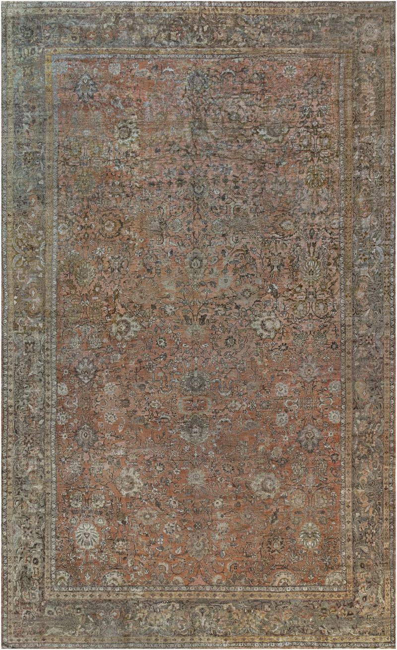 Authentic 19th Century Persian Sultanabad Rug Size Adjusted 