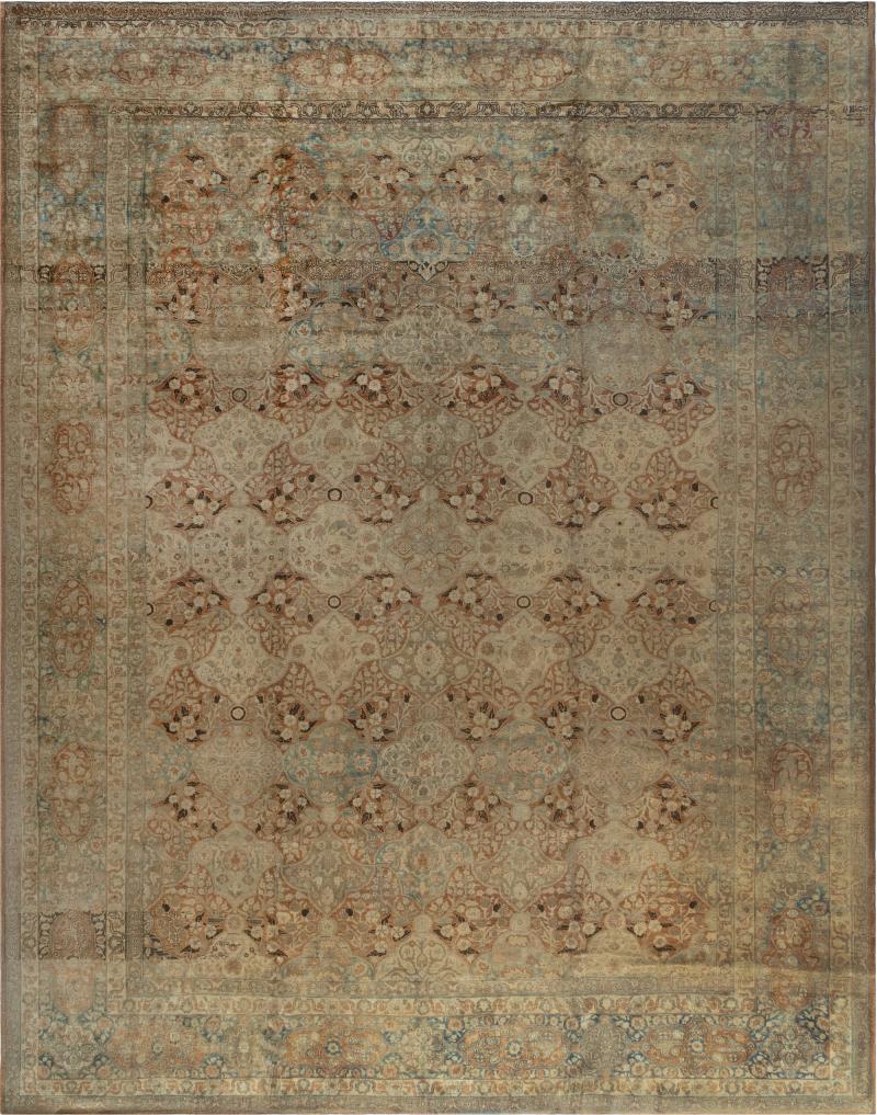 Authentic 19th Century Persian Tabriz Carpet