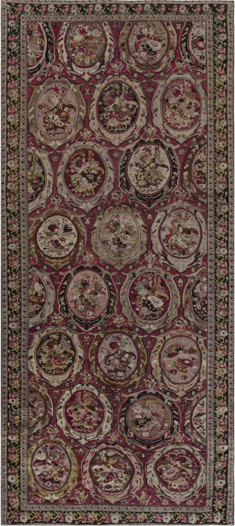 Authentic Caucasian Karabagh Botanic Handmade Wool Carpet