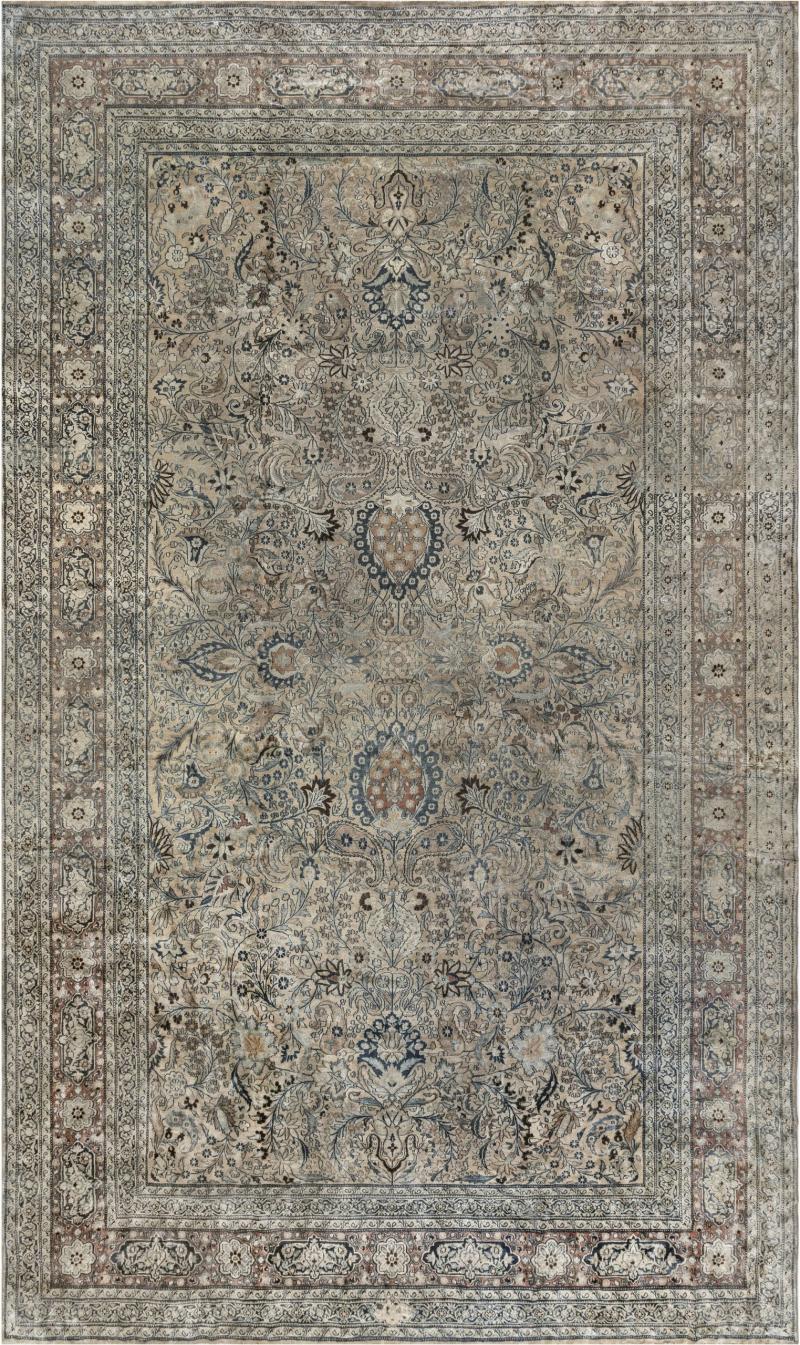 Authentic Early 19th Century Persian Meshad Rug