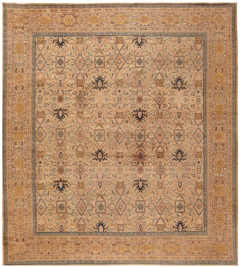 Authentic Early 20th Century Turkish Hereke Rug