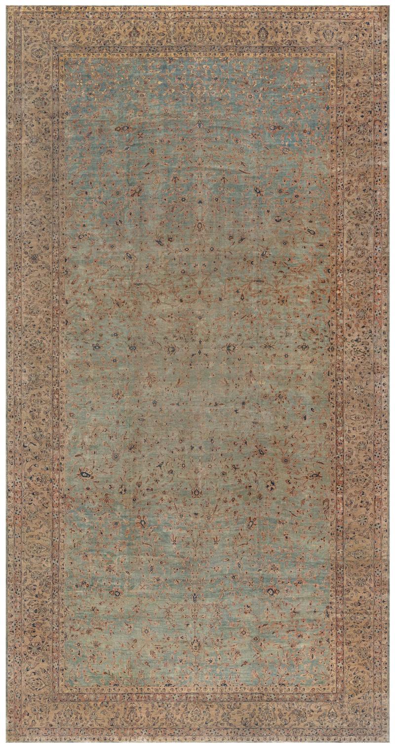 Authentic Oversized Antique Persian Sarouk Rug