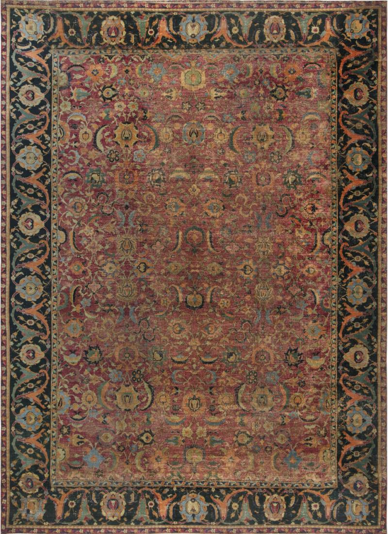 Authentic Persian Isfahan Botanic Handmade Carpet