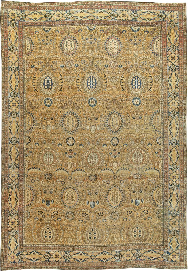 Authentic Persian Kirman Handmade Wool Carpet