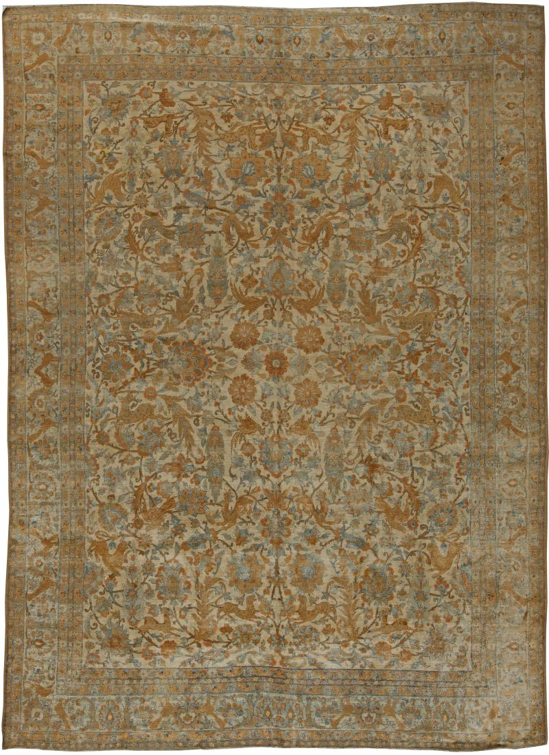 Authentic Persian Kirman Handmade Wool Rug