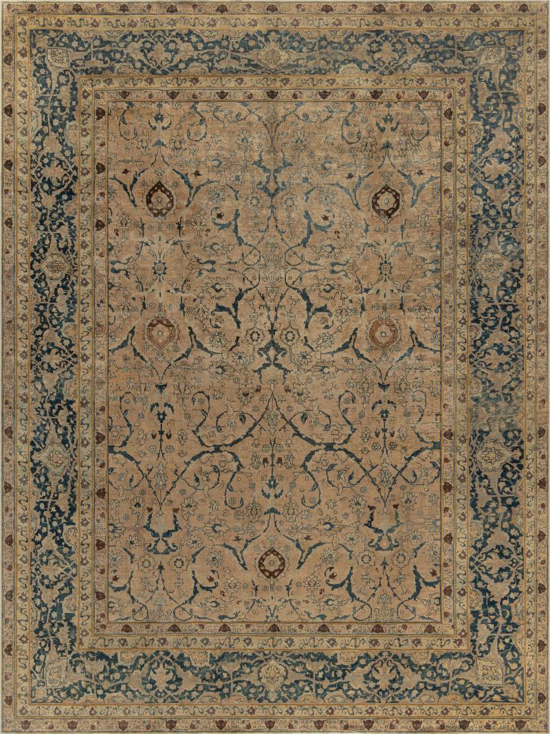 Authentic Persian Tabriz Handmade Wool Rug