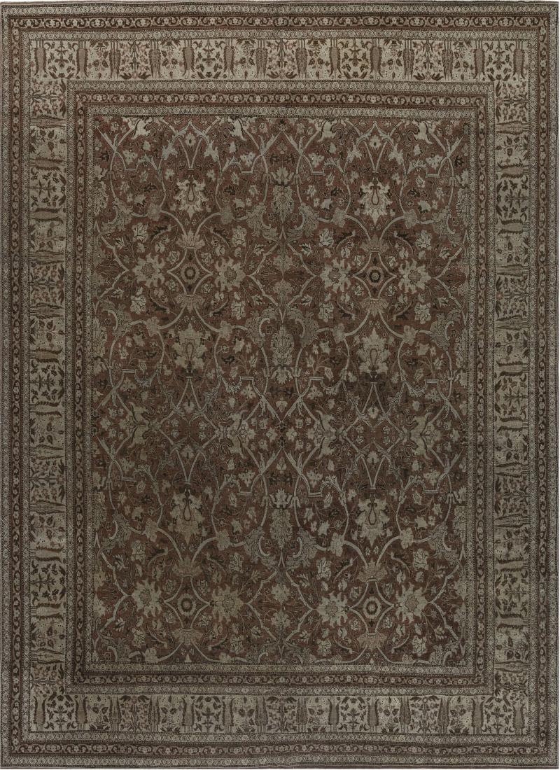 Authentic Persian Tabriz Handwoven Wool Rug