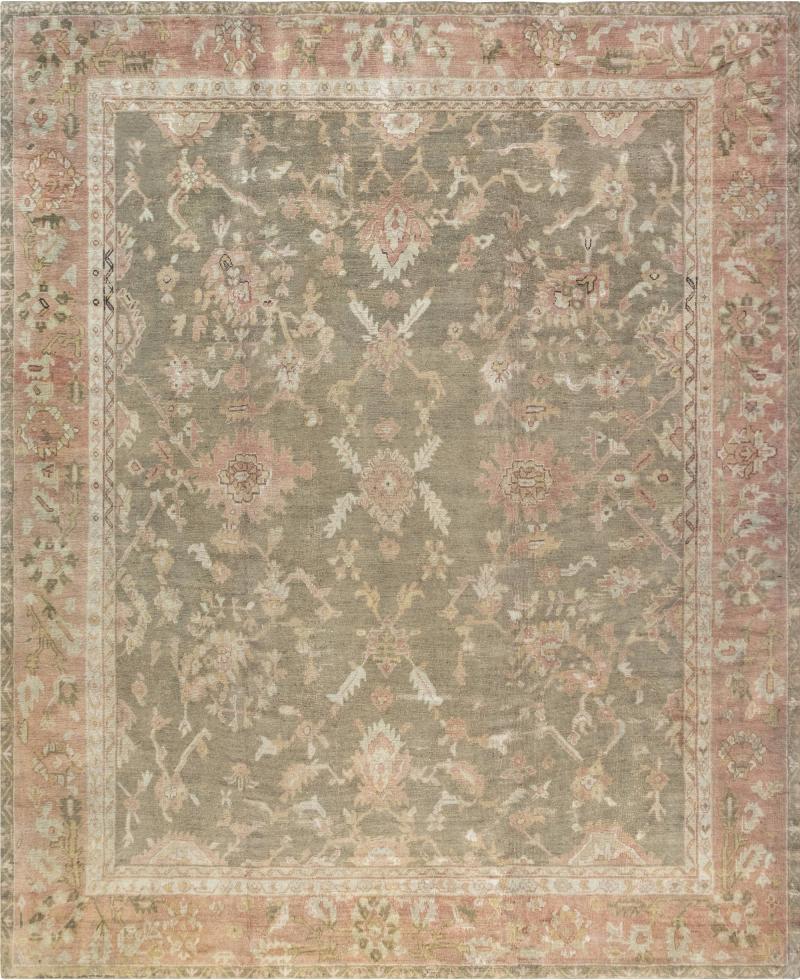 Authentic Turkish Oushak Handmade Wool Carpet