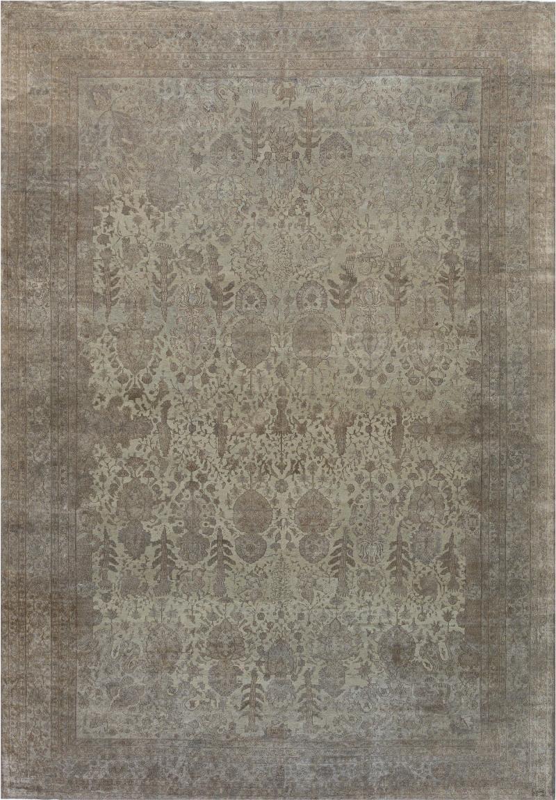 Authentic Turkish Sivas Beige Handmade Wool Rug
