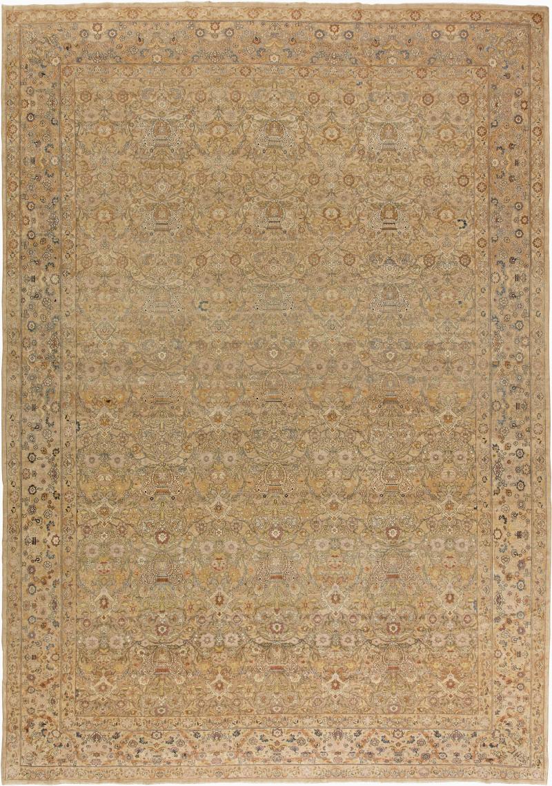 Authentic Turkish Sivas Handmade Wool Beige Rug