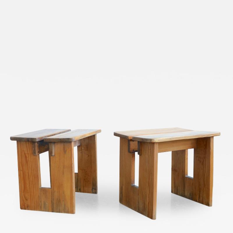 Axel Einar Hjorth A pair of Axel Einar Hjorth Skoga stools