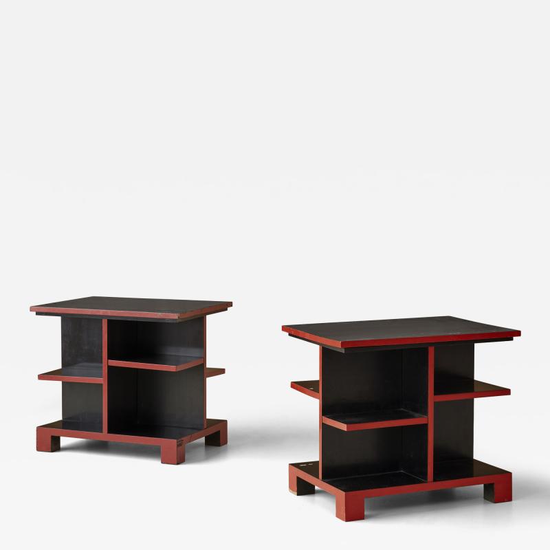 Axel Larsson Axel Larsson pair of side tables 1930s