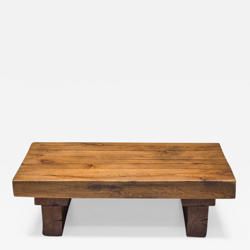 Axel Vervoordt Brutalist Rectangle Coffee Table 1950s