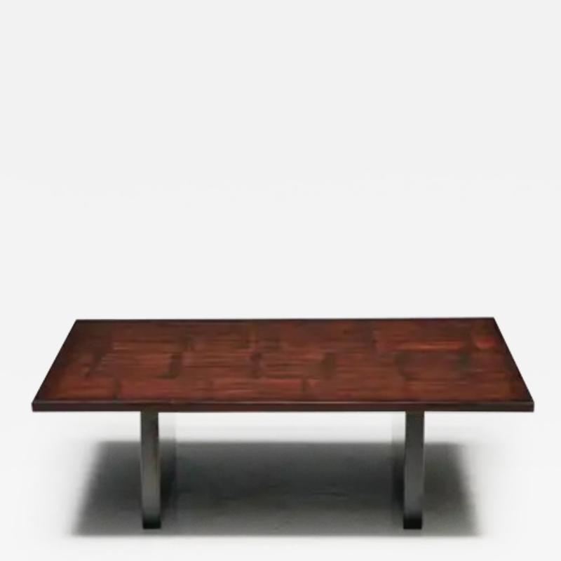 Axel Vervoordt Coffee Table by Axel Vervoordt in Wenge and Bamboo Belgium 1980s