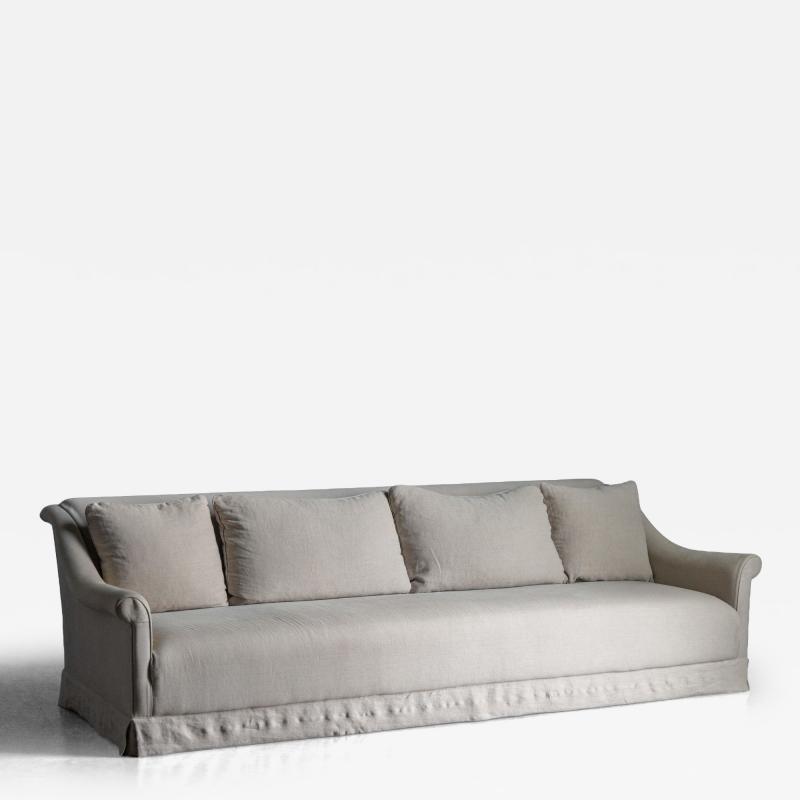 Axel Vervoordt Linen Sofa by Axel Vervoordt Belgium 21st Century