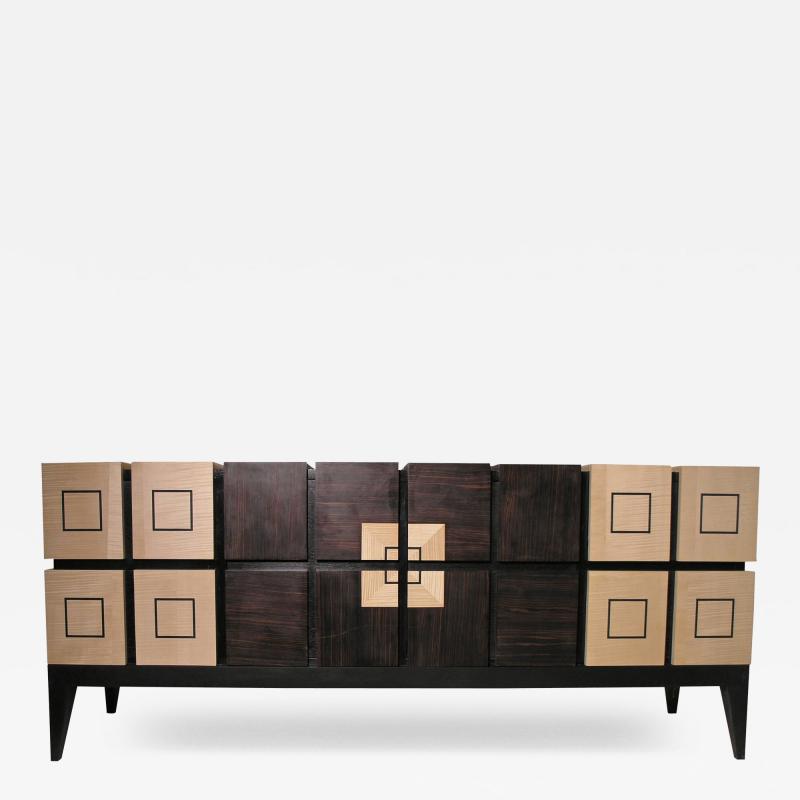 Aymeric Lefort Chest of Drawers Bar in Sycomore and Ebony by Aymeric Lefort