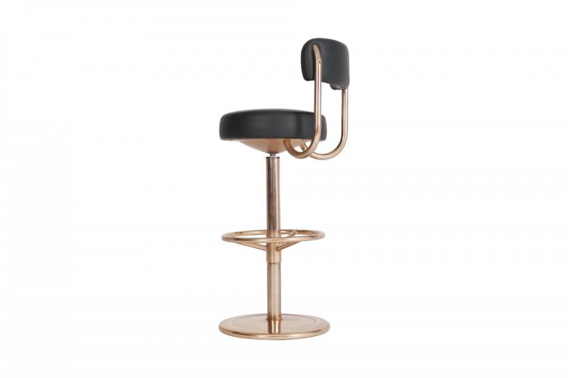 Börge Johansson Gold Plated Jupiter Bar Stools, Börge Johansson 1970s