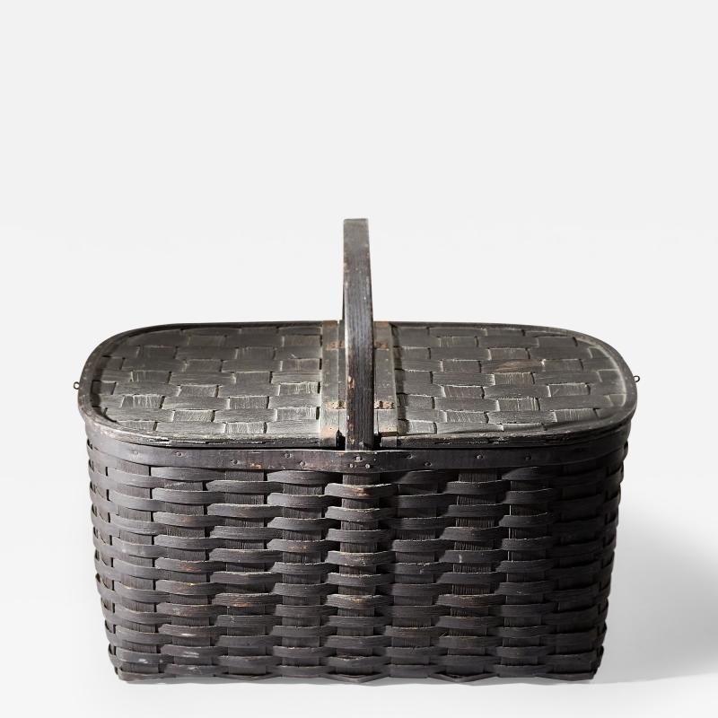 BLACK PICNIC BASKET