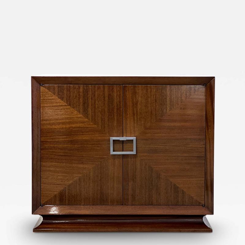 BOOKMATCHED BAR CABINET