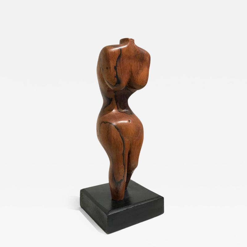 BRAZILIAN WALNUT TORSO SCULPTURE