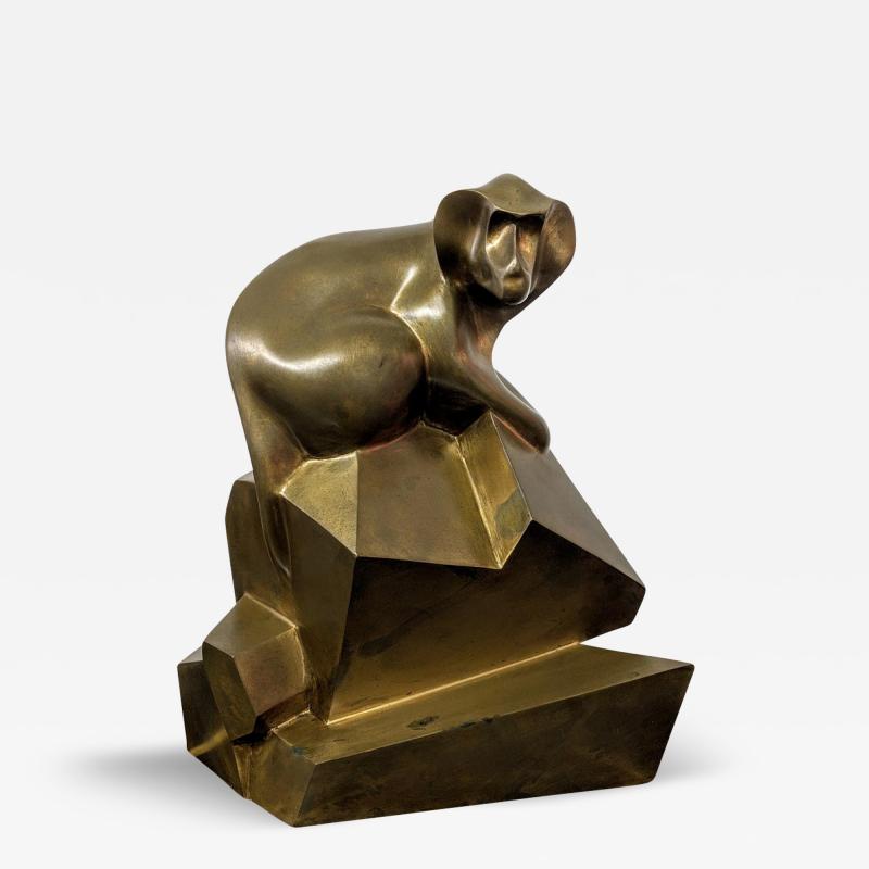 Baboon Bronze Sculpture 2