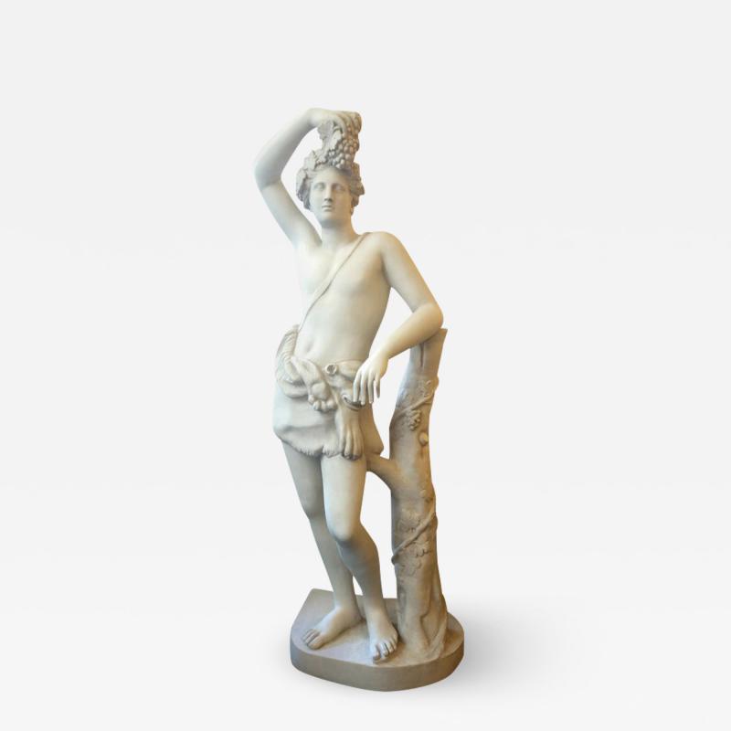 Bacchus plaster statue France circa 1930