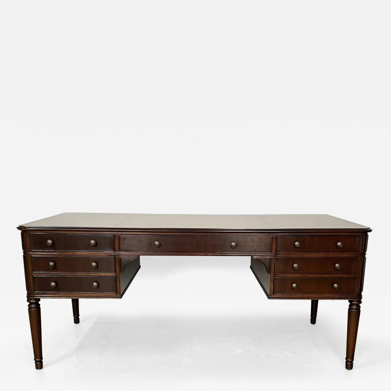 Baker Mahogany Executive Partners Desk Georgian Writing Table