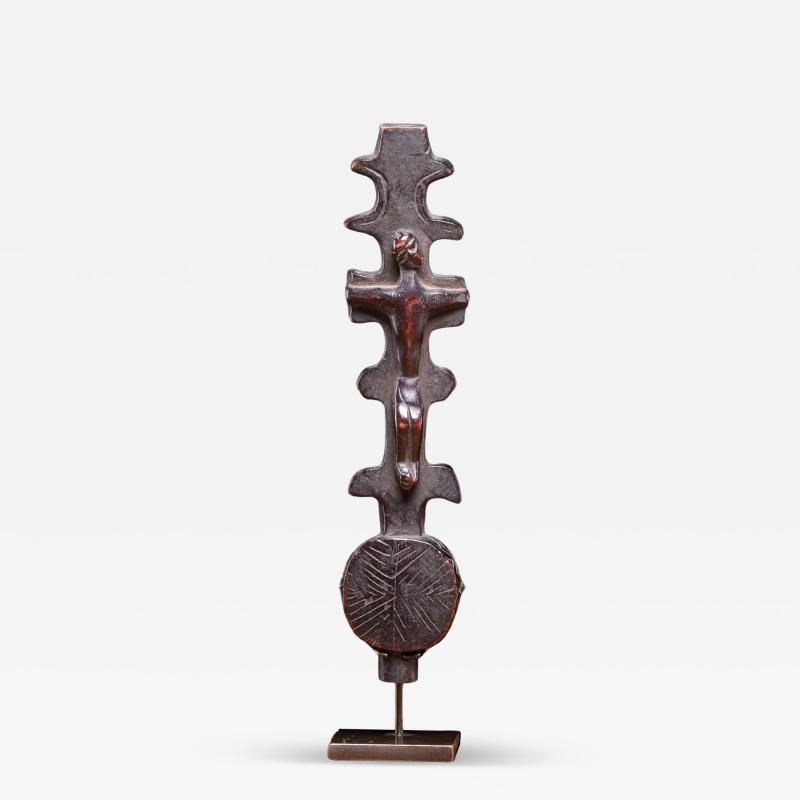 Bakongo Christian religious Artifact made of wood DRC