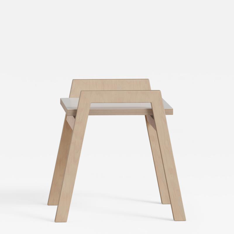 Baltic Birch Stool Side Table