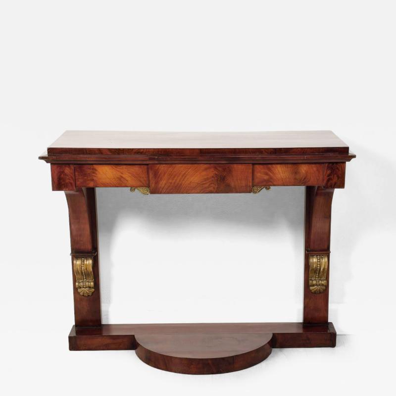 Baltic Neoclassical Biedermeier Mahogany Console Sweden circa 1830
