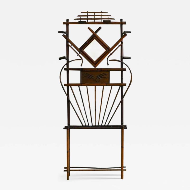 Bamboo Coat Rack Late 19th Century