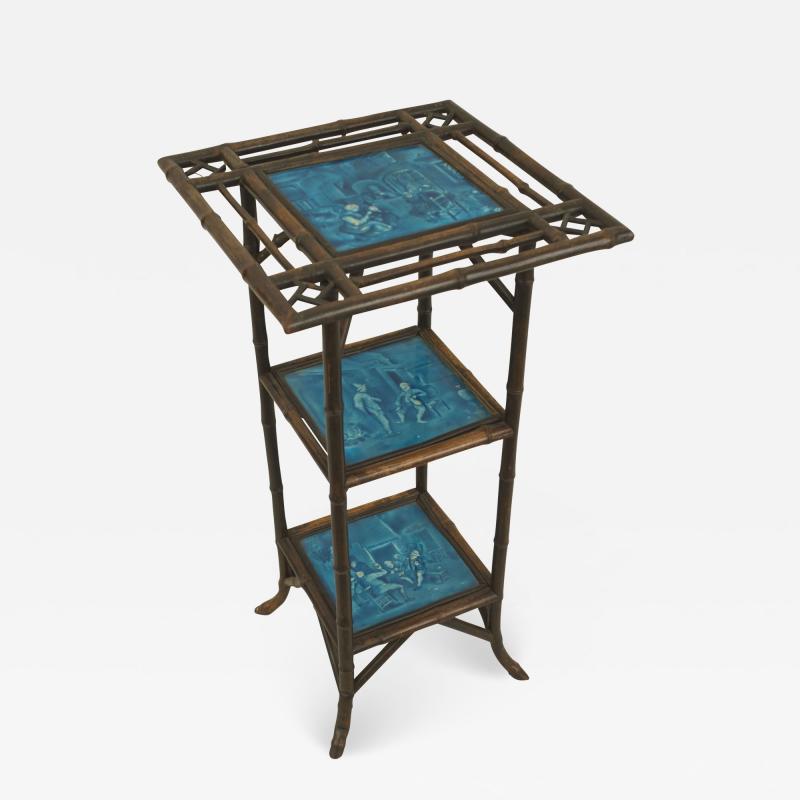 Bamboo English Victorian end table
