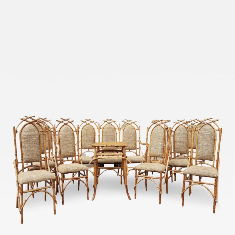 Bamboo Living room Set by Giusto Puri Purini 1950s