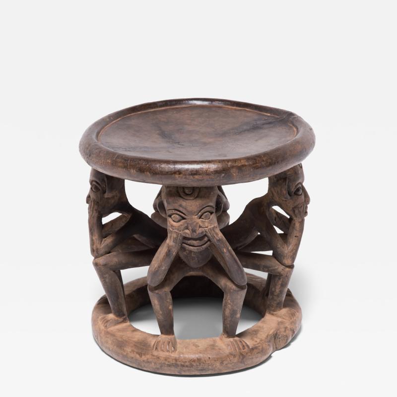 Bamileke Figurative Stool