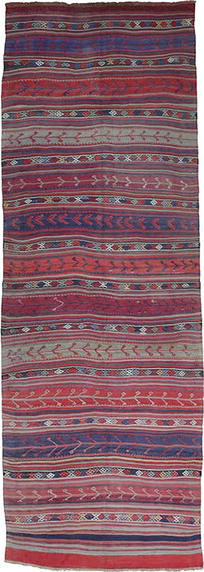 Banded Kilim Wide Runner DK 98 82