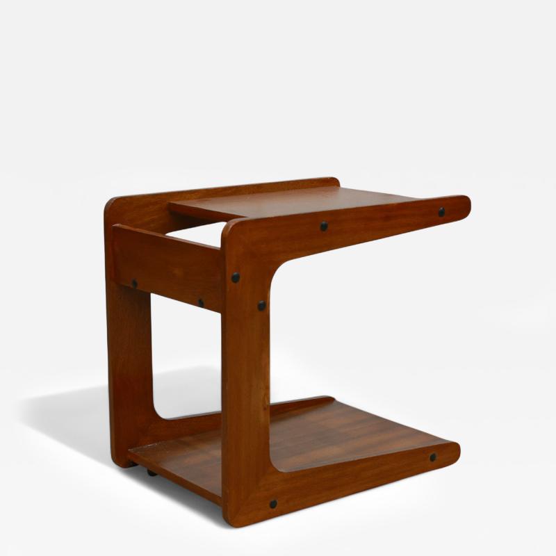 Bar cart in Hardwood Geraldo de Barros for Hobjeto 1970s Lot 506