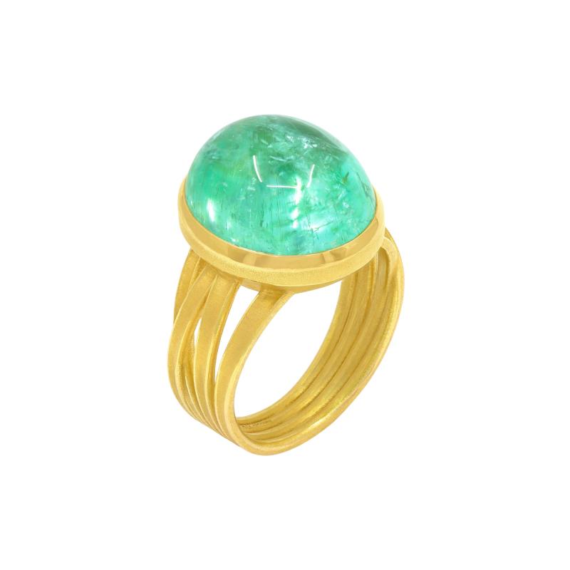 Barbara Heinrich Certified Paraiba Tourmaline Gold Ring Barbara Heinrich 2025